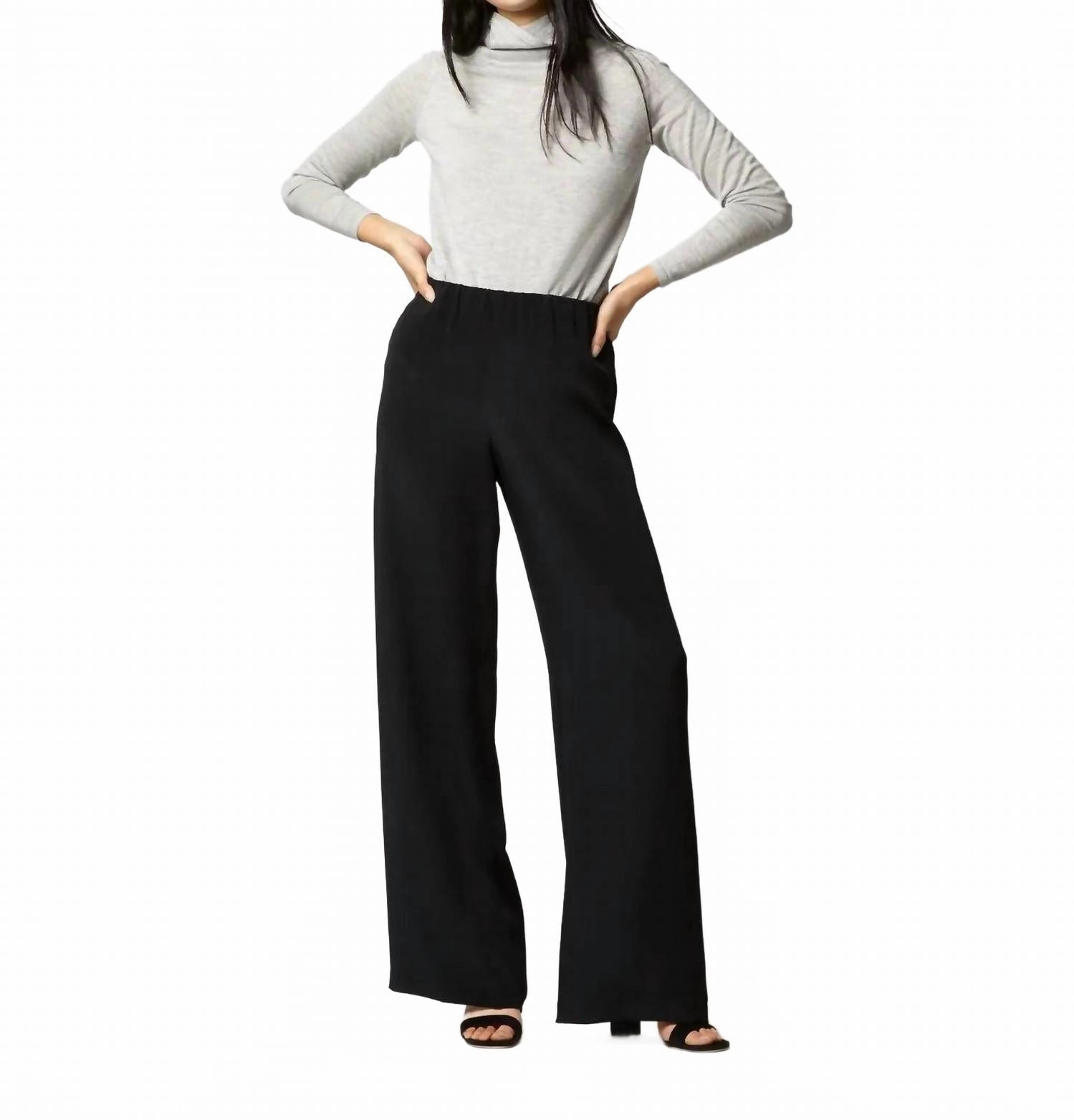 Superfine Funnel-Neck Sweater In Silver Cashmere Reinforced Cuffs