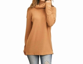 High Neck Sweater In Camel Essential Wardrobe Winter Ready Knit