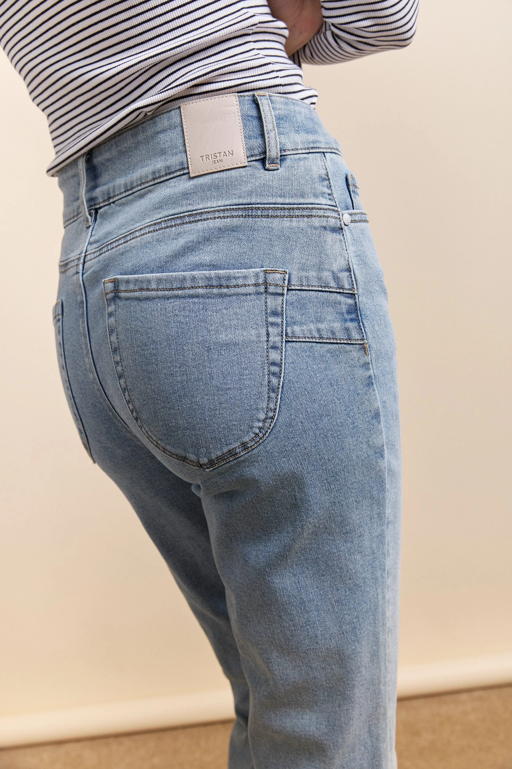 High waist jean Anti Pilling Technology