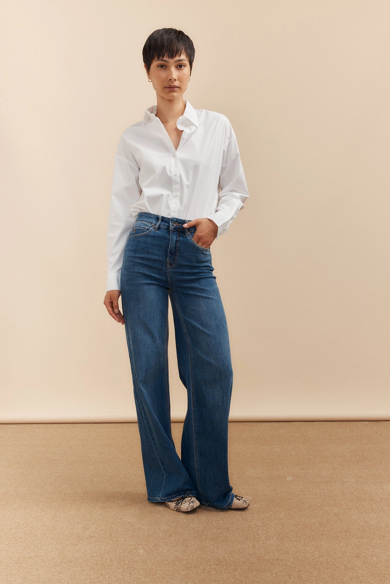 High waist straight jean Spring Mood Affordable
