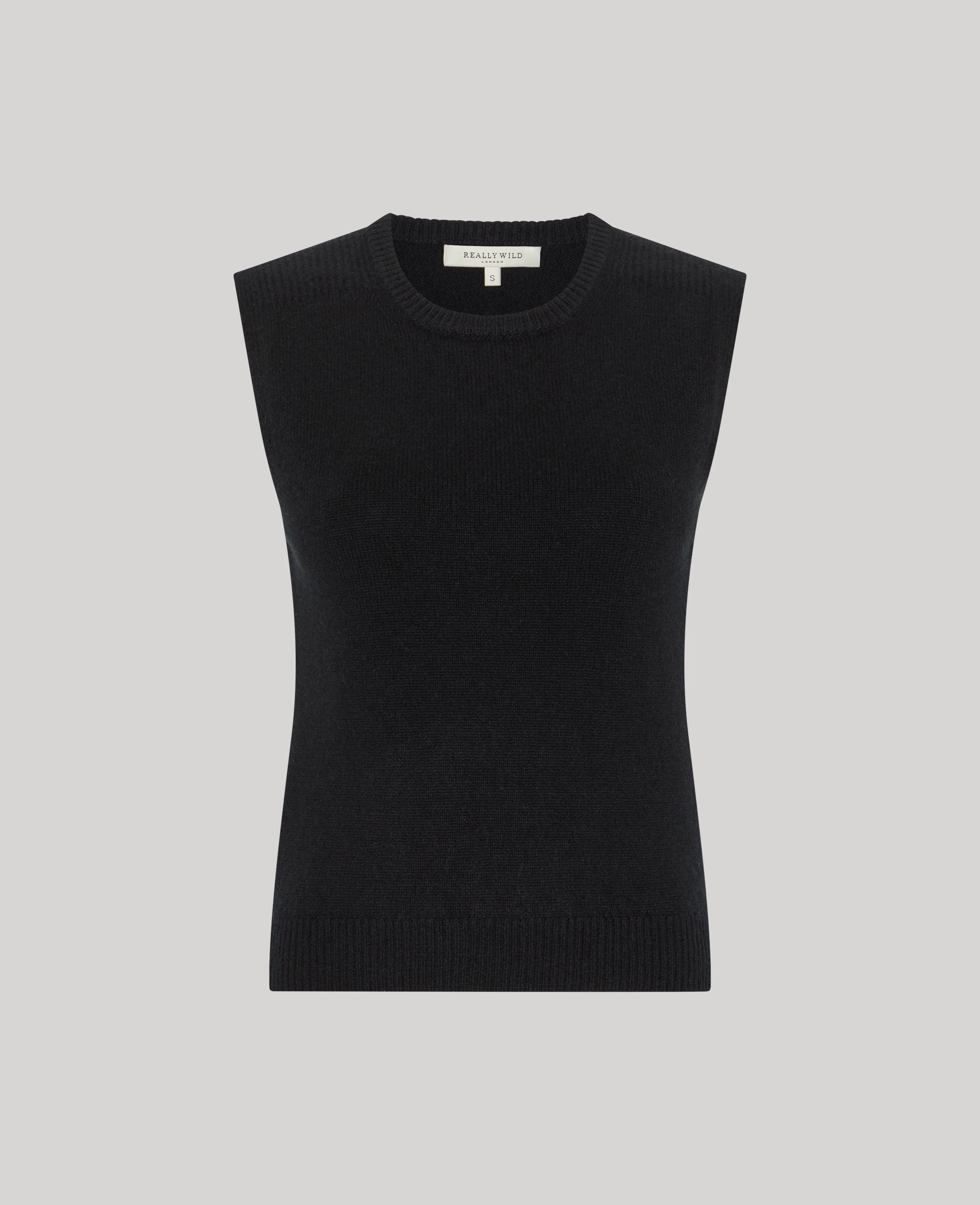 Zero Waste Knitting Technique Highgrove Recycled Cashmere Round Neck Tank