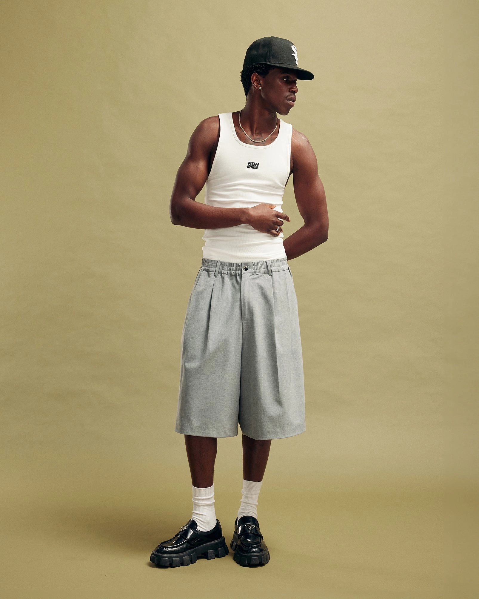 Nothing Pleated Shorts | Slate music event look