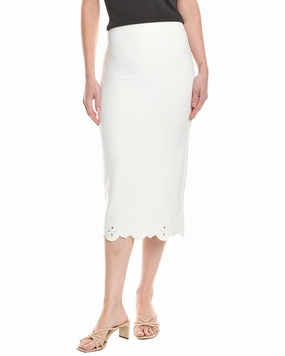 Floor Length HL Affair Eyelet Hem Skirt
