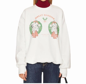 Holly Berries Sweater In White Layering Piece