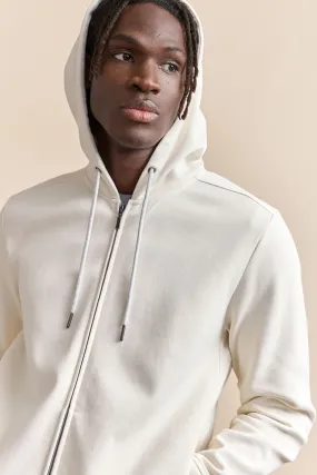 Hooded cardigan with zip Anti-pilling Pocket Reinforcement
