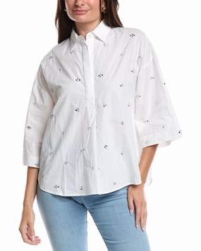 Reinforced Pockets French Connection Rhodes Rhinestone Shirt