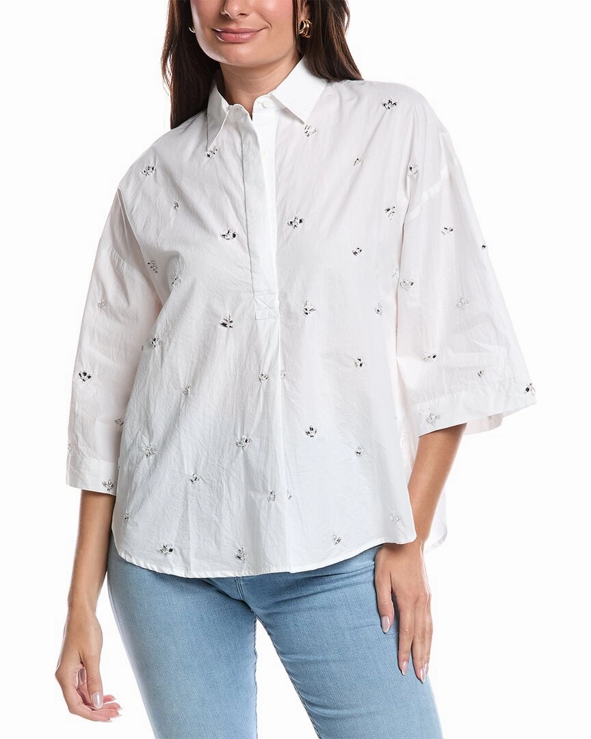 Reinforced Pockets French Connection Rhodes Rhinestone Shirt