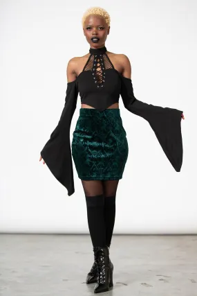Classic Fit Doom Duchess Skirt [EMERALD]