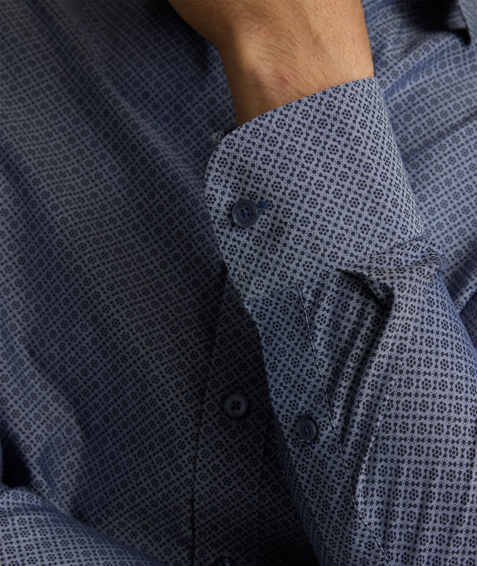 Wrinkle-Free Smithson Shirt Double Stitched Seams Country Charm