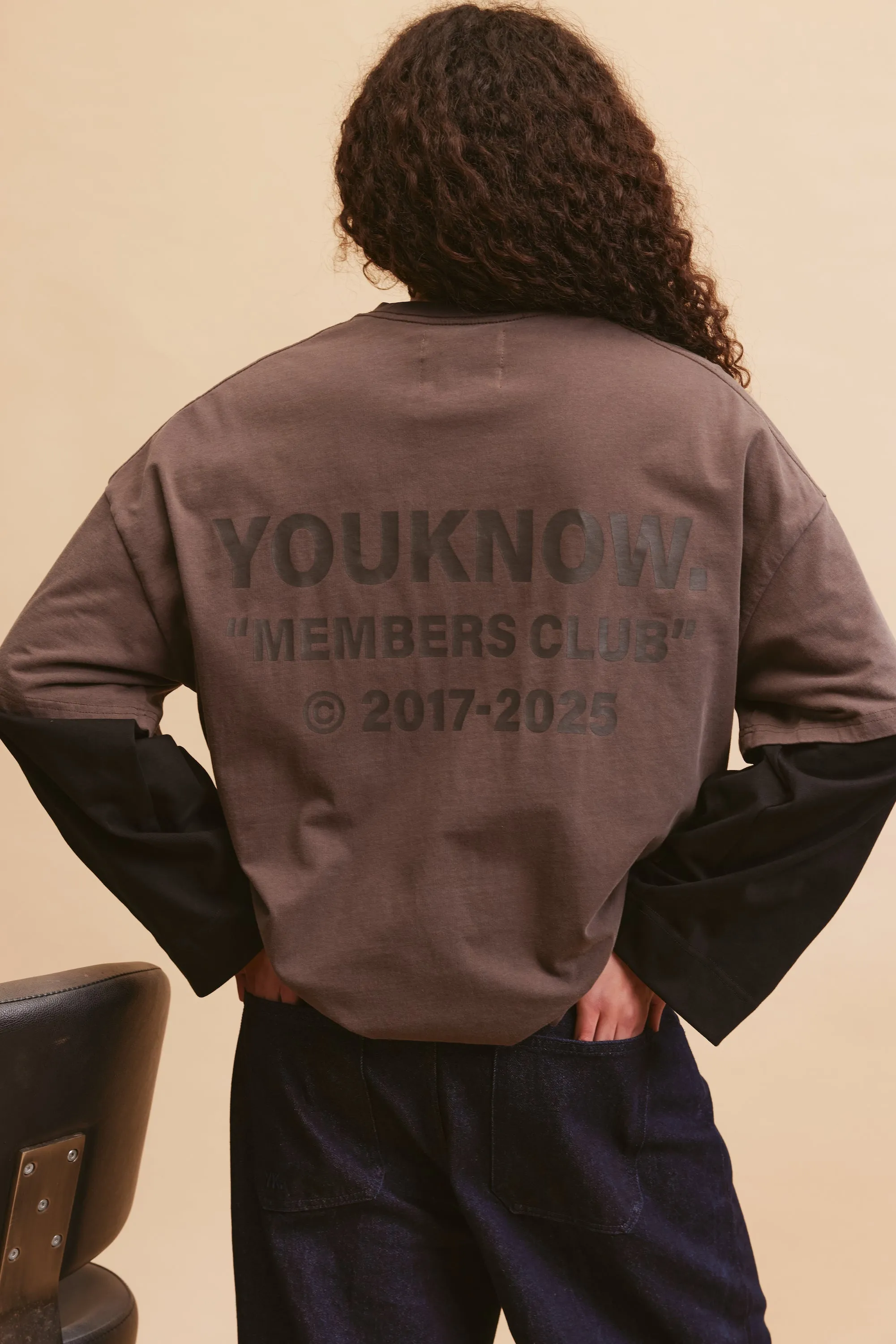 Members Club Tee | Washed Brown Minimalist Apparel