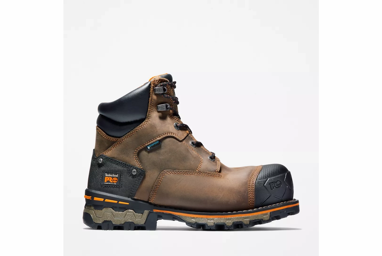 Slip Resistant Rough Terrain Mud Resistant Outdoor Trek Timberland Pro Boondock 6" (Composite Toe)