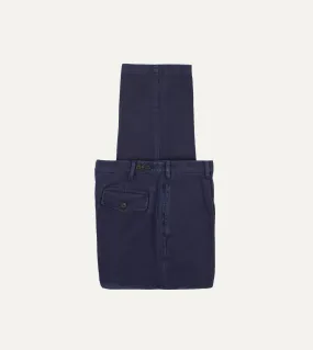 Body Contour Daily Style Indigo Heavy Cotton Twill Games Trousers