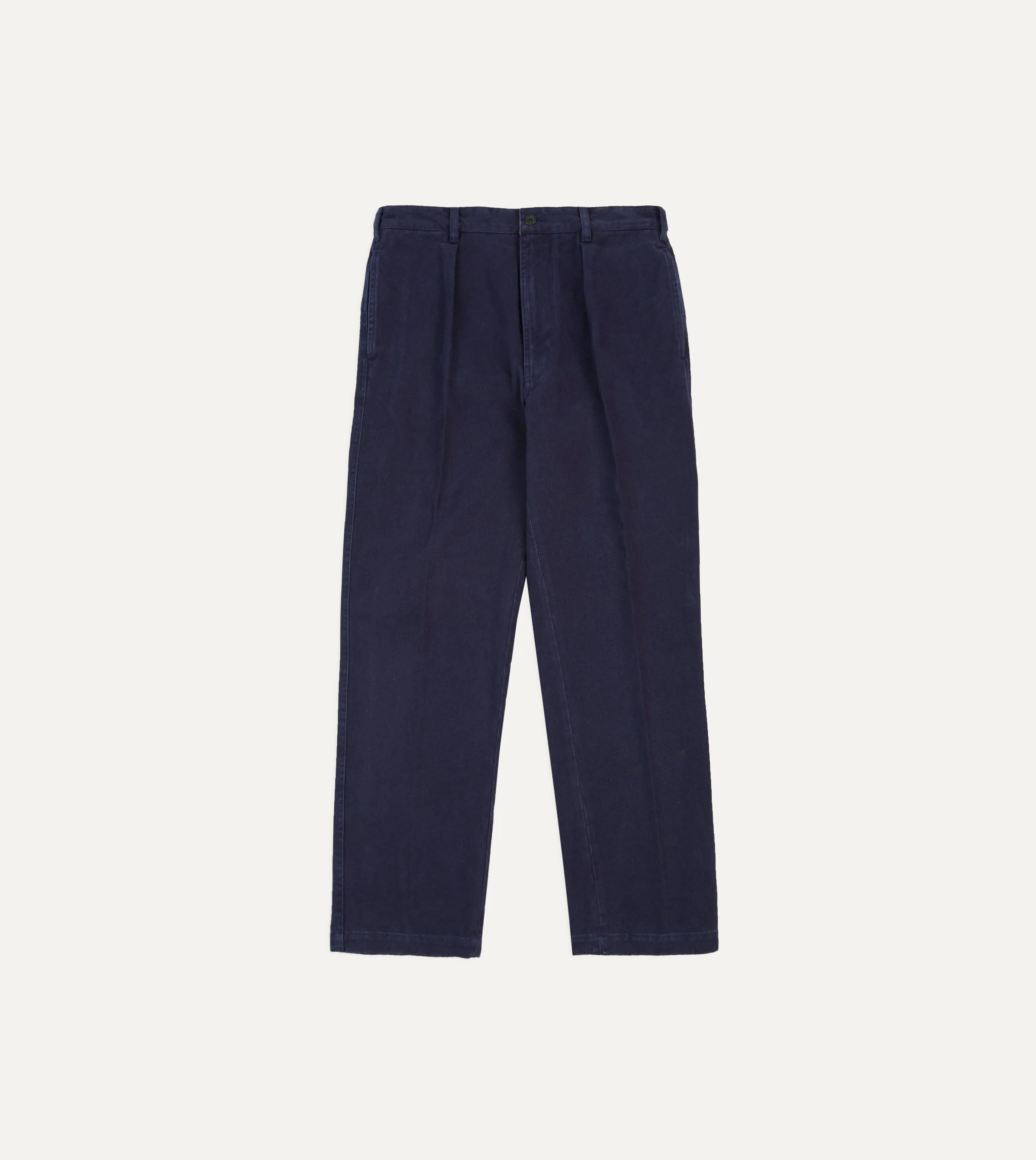 Indigo Heavy Cotton Twill Games Trousers Timeless Comfort Wear