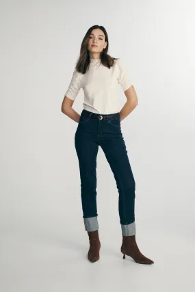 Summer Ready Casual Touch Mock neck jersey top