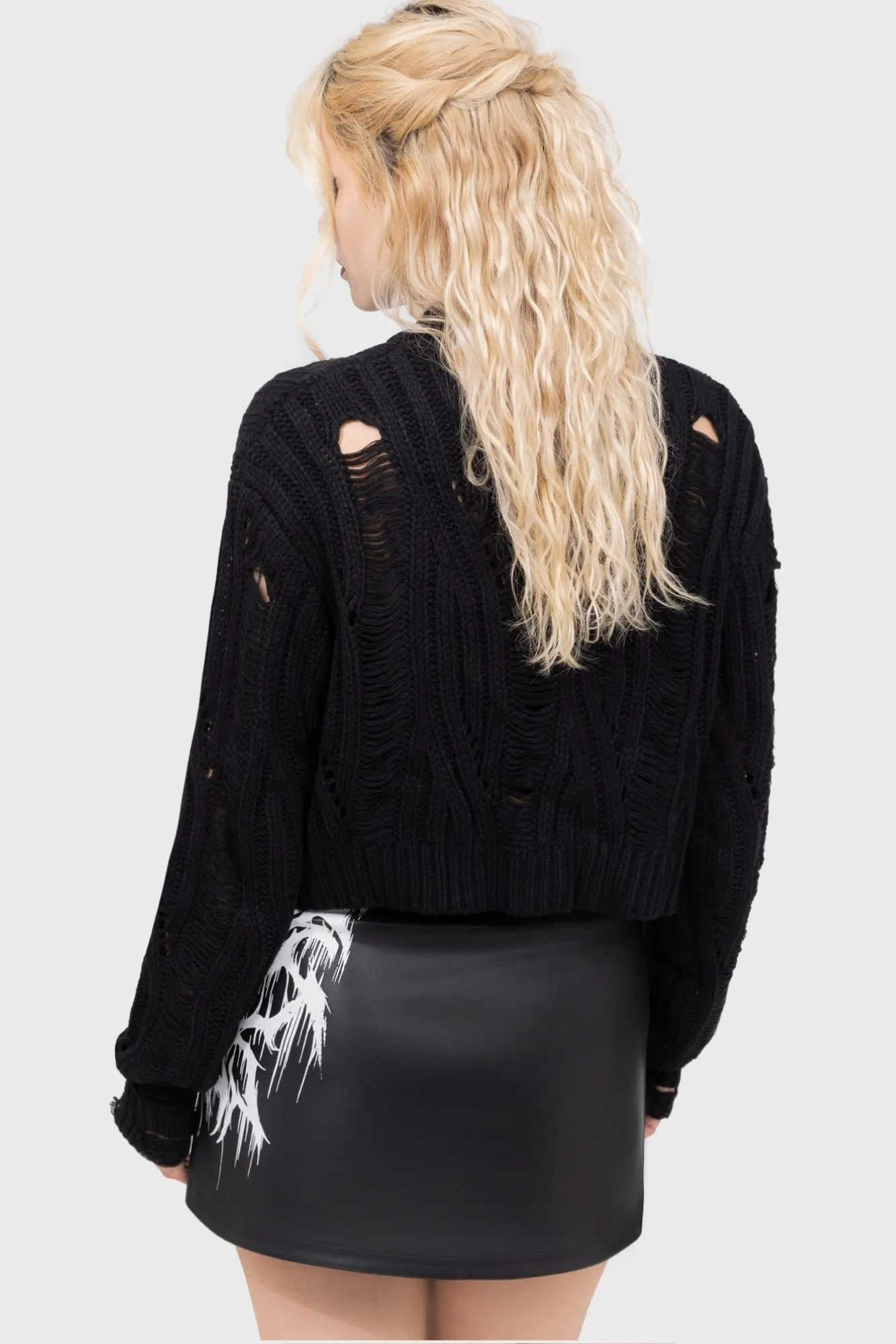 Soft Layers Modern Details INK Logo Mini Skirt
