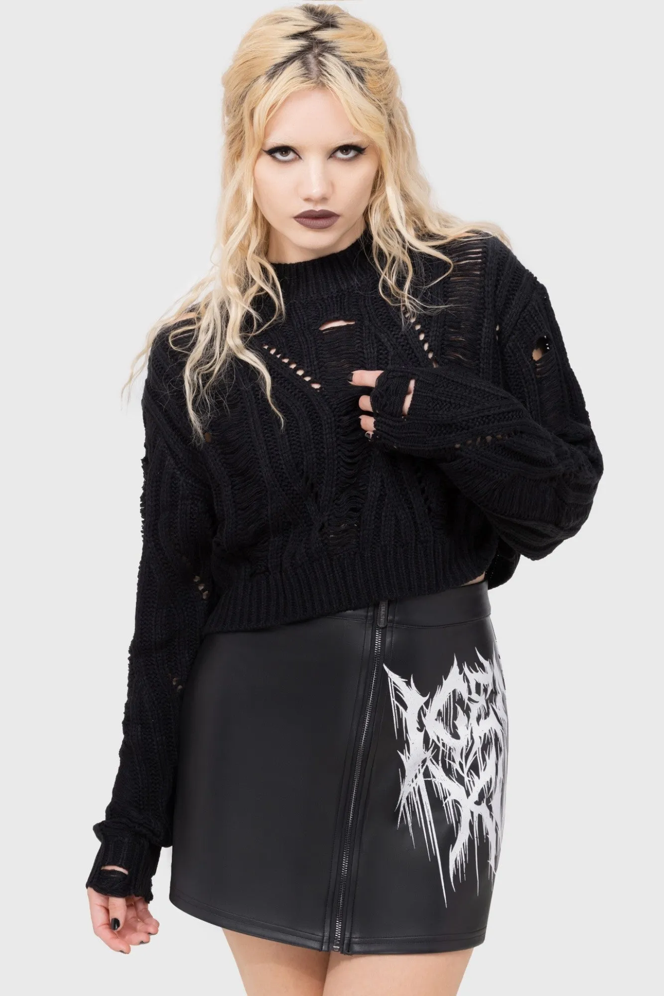 Statement Fashion INK Logo Mini Skirt