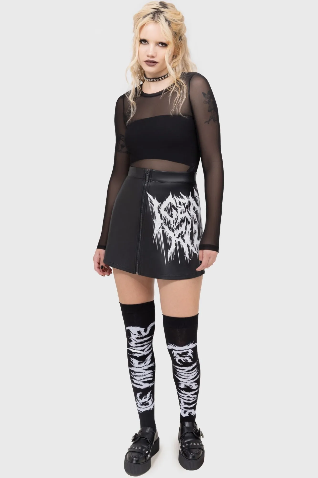 Soft Movement Outfit Mood INK Logo Mini Skirt