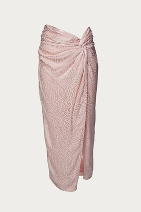 Textured Surface Innis Skirt In Powder