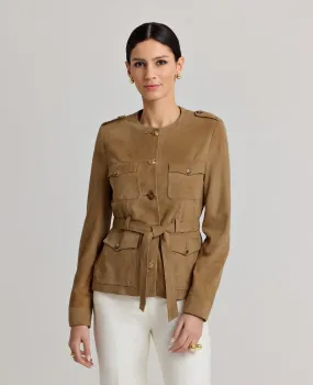 Robyn Suede Jacket Reinforced Shoulders