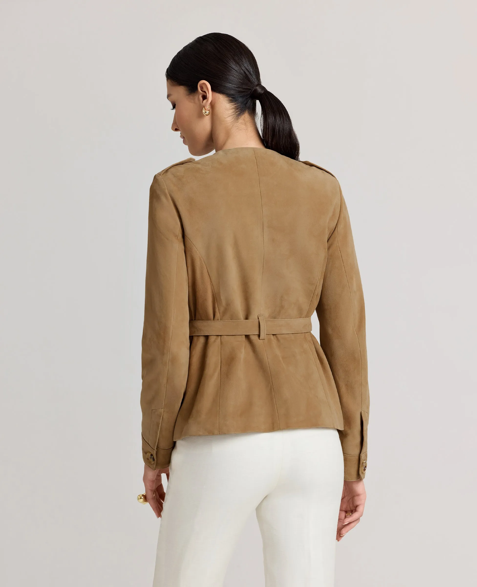 WaterResistantCoating Robyn Suede Jacket