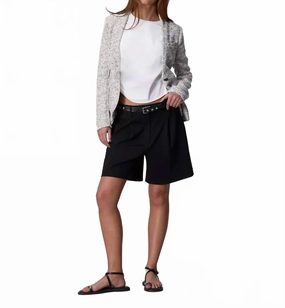 Beach Bound Sweat Wicking Lining Irina Ponte Short In Black