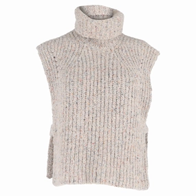 Thermal Insulation Technology Isabel Marant toile Megan Vest in Beige Wool