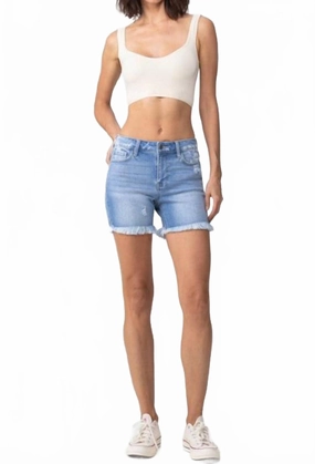 yoga clothing Jackson Denim Shorts In Light Wash