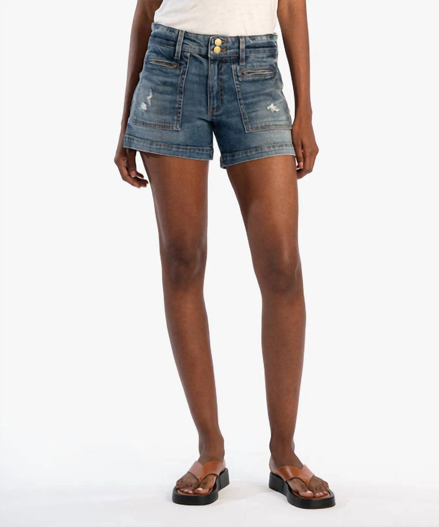 Jane High Rise Shorts In Defiantly W/dk Free Movement Layer Ready