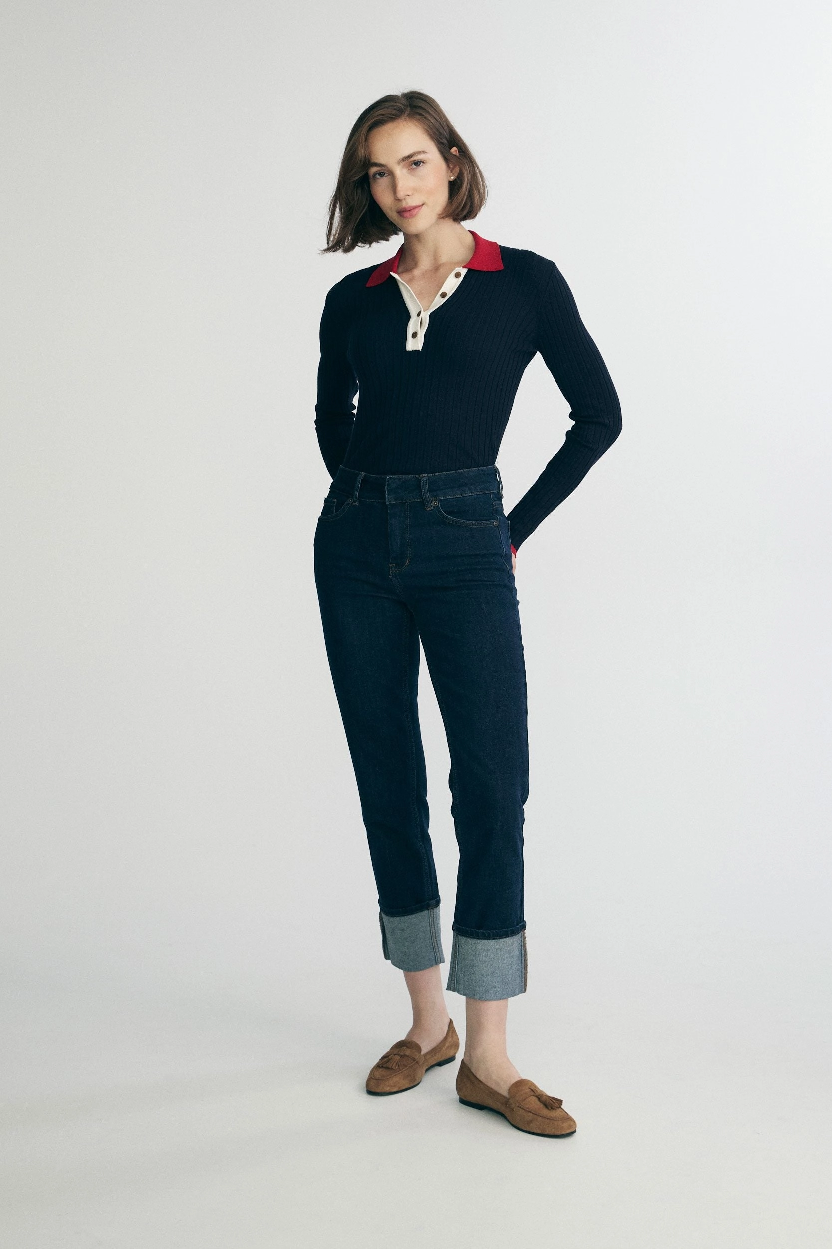 Jeans with a large cuff Timeless Edge Smart Fit