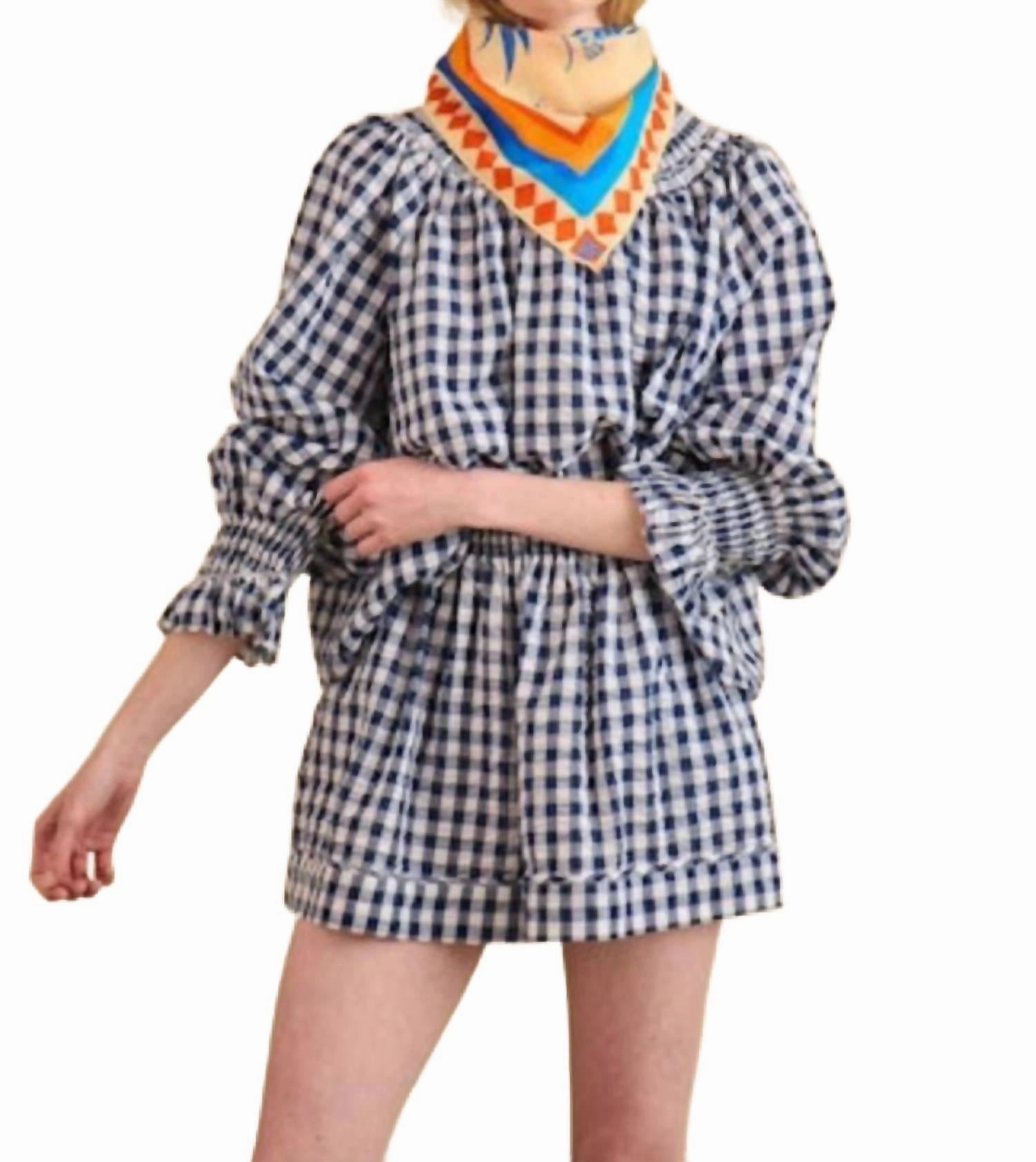 sweater Jemma Short In Navy/white