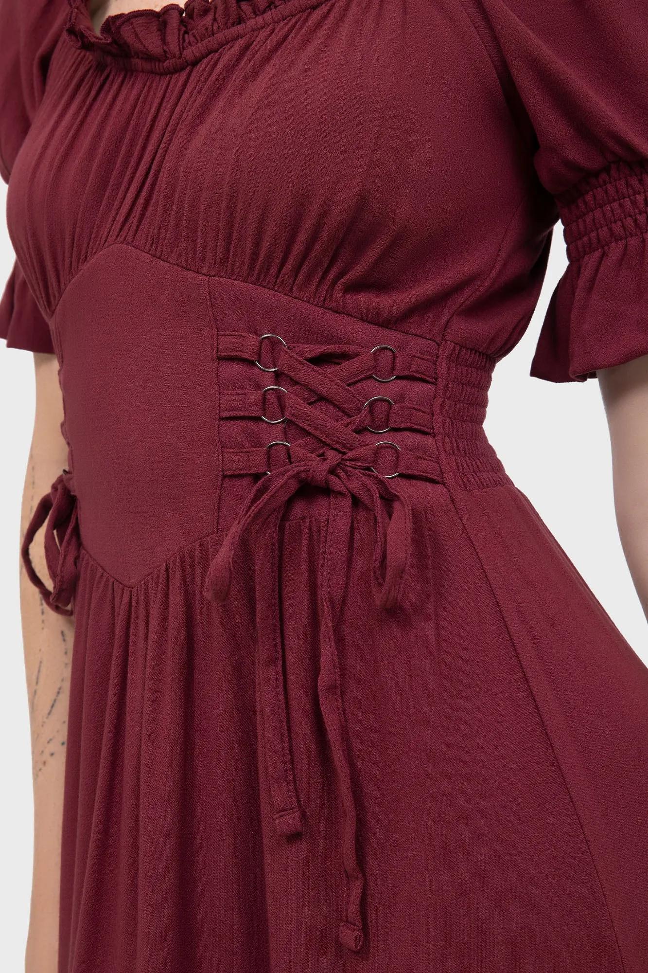 Jocasta Maxi Dress Short Sleeve [RED] SustainableCotton All Time