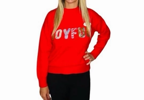 Basic Layering Joy Sweater In Red