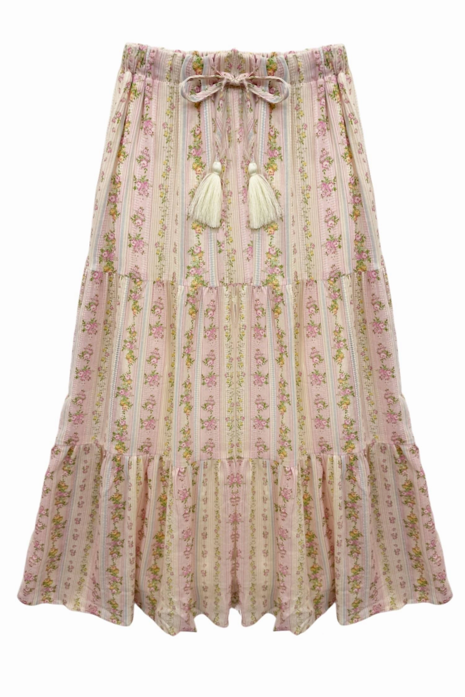 Junior's Esme Skirt In Shabby Chic Floral Smart Design