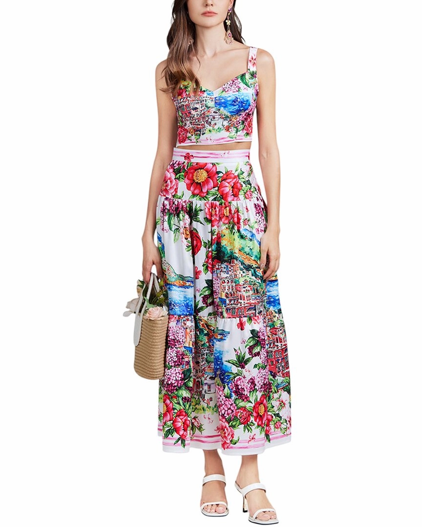 Kaimilan Top & Skirt Set Scalloped Edge Multi Purpose