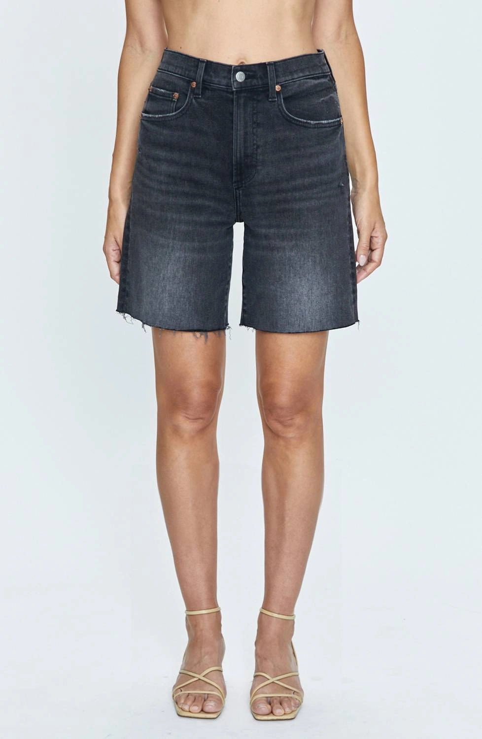 Urban Mood Kaylee Denim Shorts In Citadel Vintage