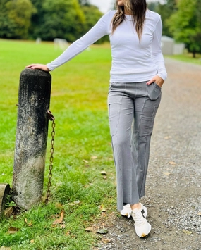 Static Free Finish Kiah Flare Pants In Smokehouse Pigment