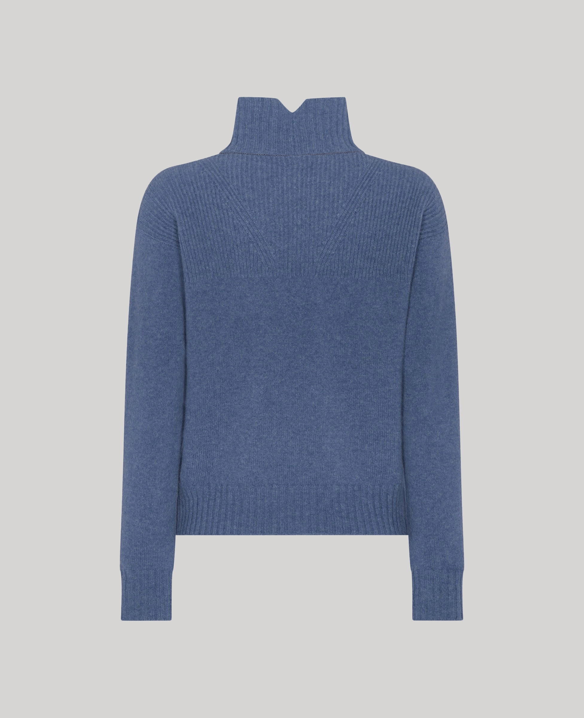 Kinalba Lambswool High-Neck Sweater Light Drape