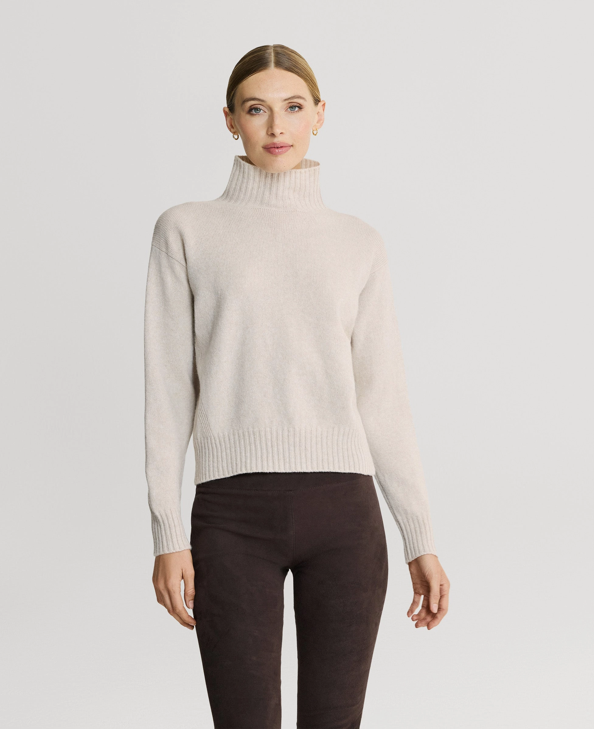 Kinalba Lambswool High-Neck Sweater Perfect Layer