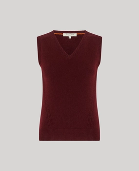 Kinalba Lambswool V-neck Tank Compression Fit Technology