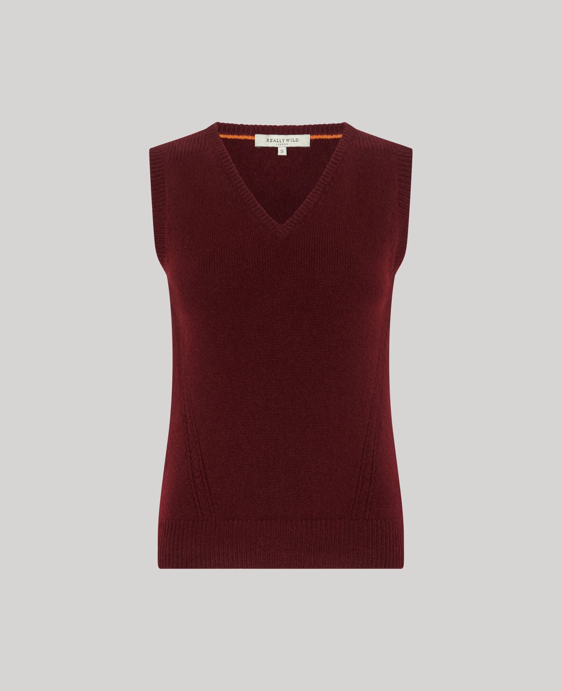 Kinalba Lambswool V-neck Tank Compression Fit Technology