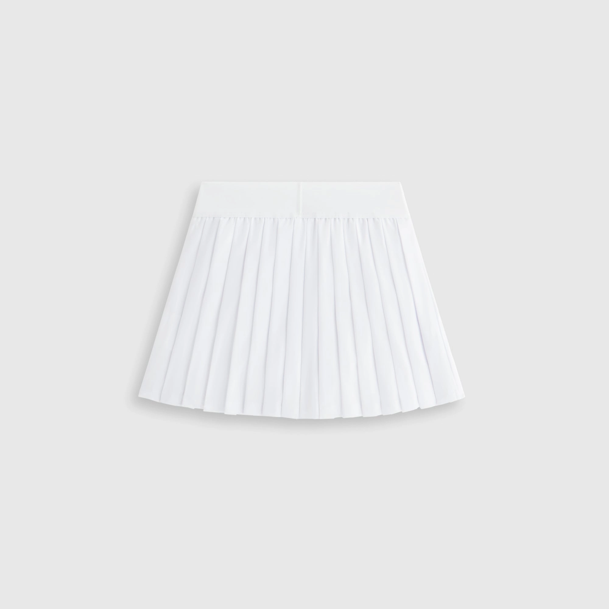 Kith Kids Amaya Active Pleated Tennis Skort - White Comfort Waistline