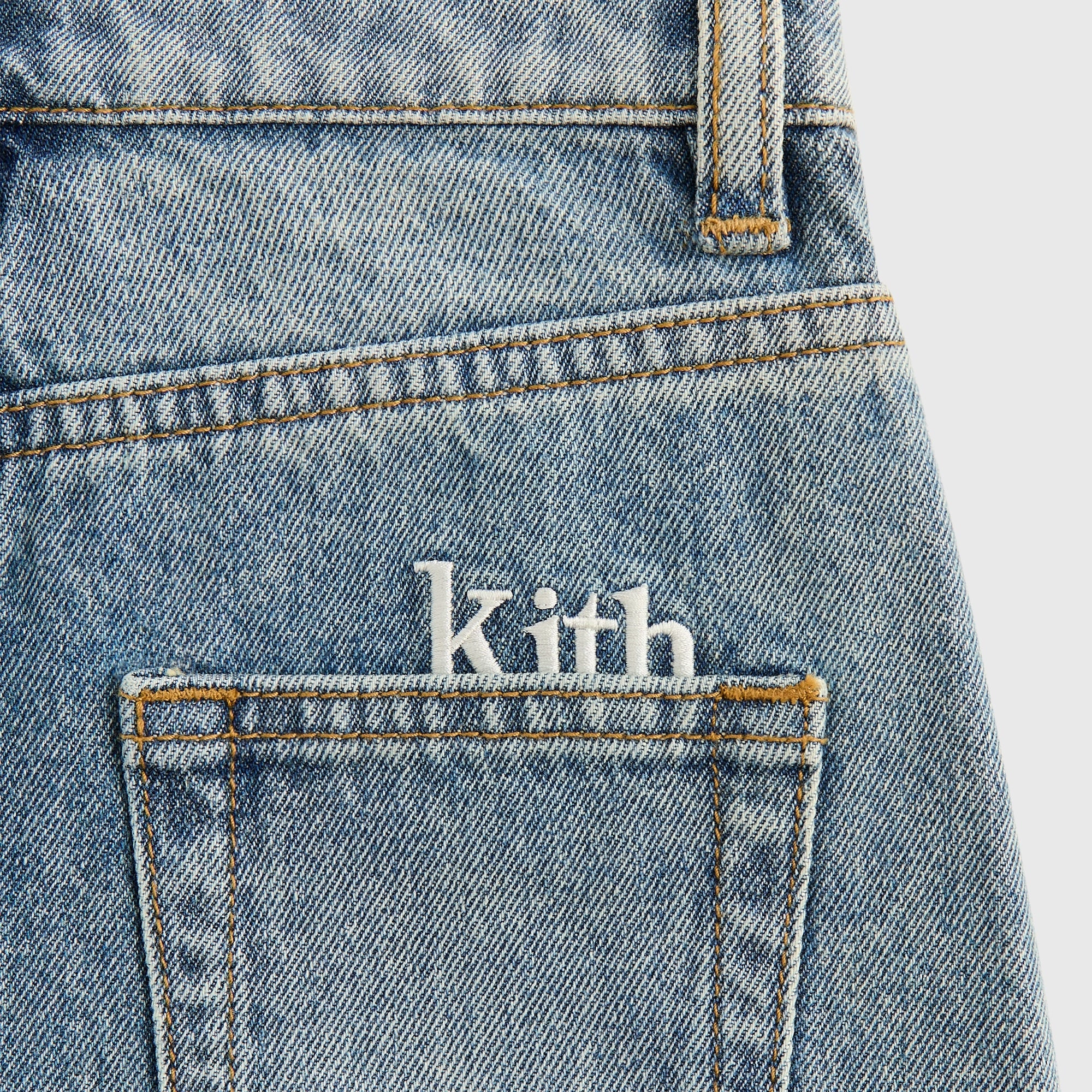Kith Kids Denim Skirt - Roman Wash Opaque Lining Modern Wardrobe