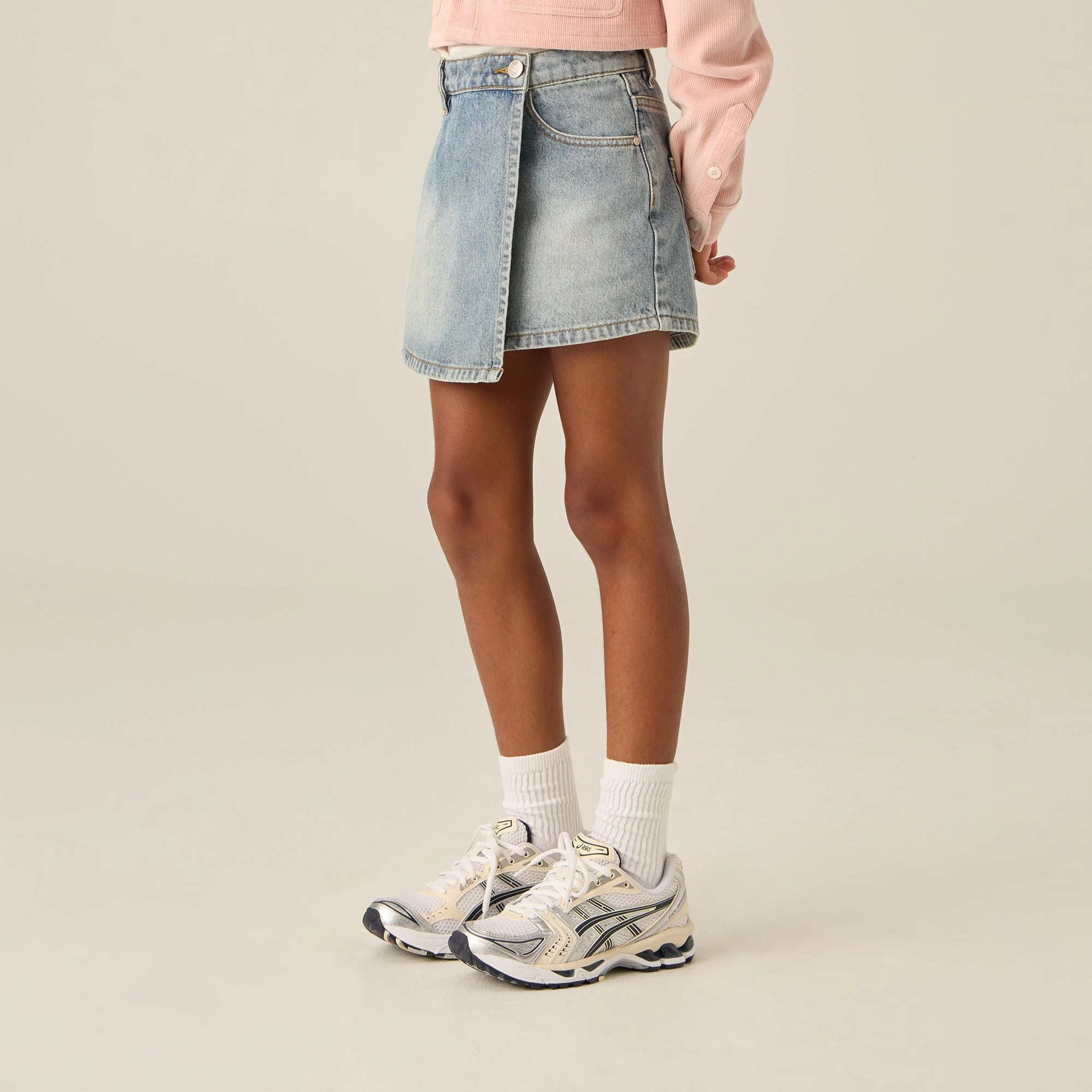 Relaxed Look Kith Kids Denim Skirt - Roman Wash