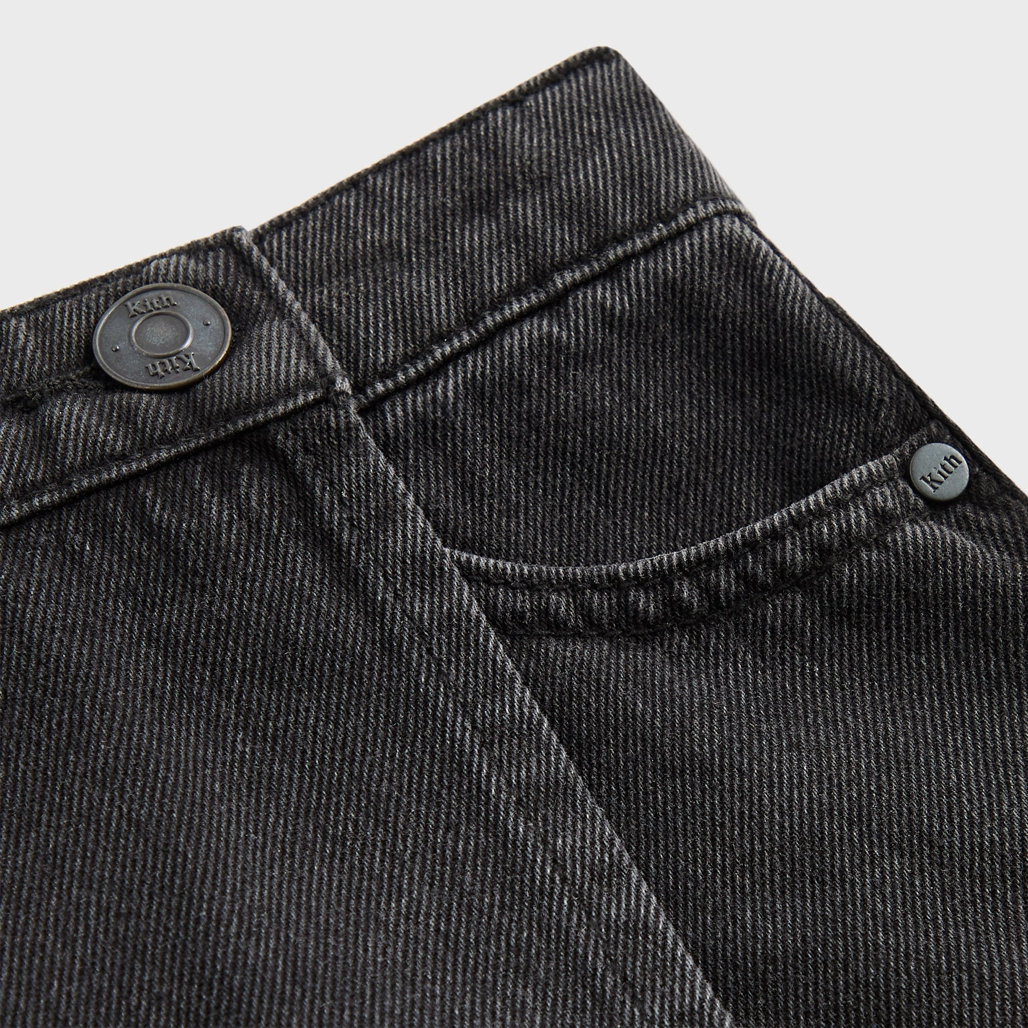 Texture Play Cozy Tones Kith Kids Denim Skirt - Xavier Wash