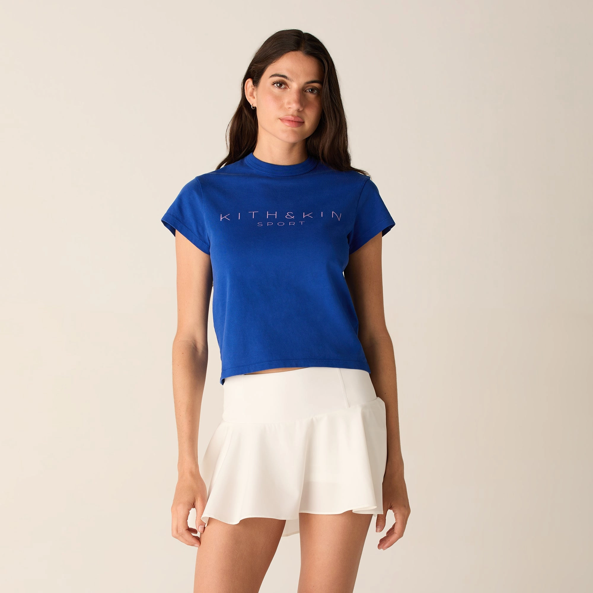 Kith Women Aida Active Skort - White Hidden Zipper