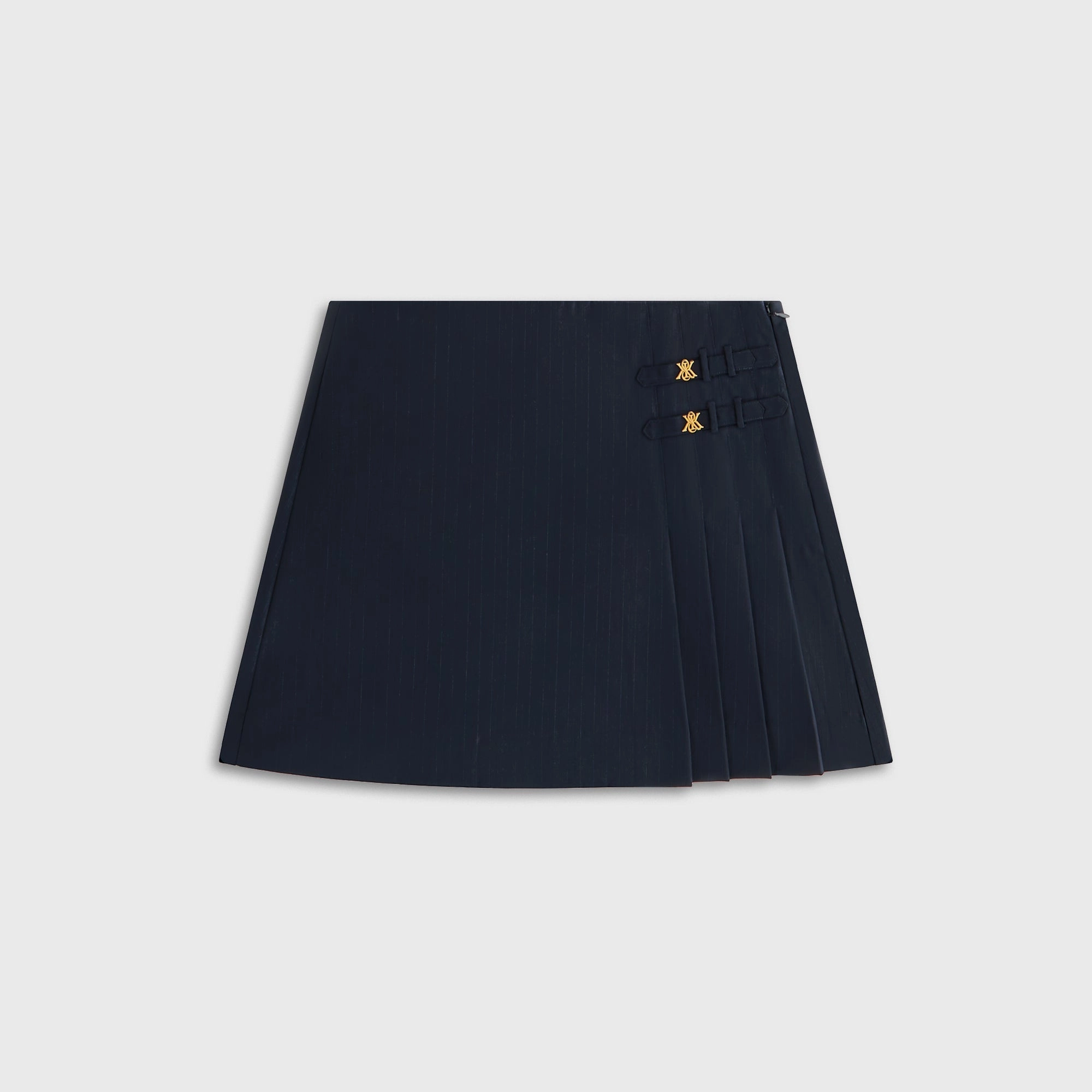 Washable fabric Limited Release Kith Women Emira Pleated Micro Skirt - Black