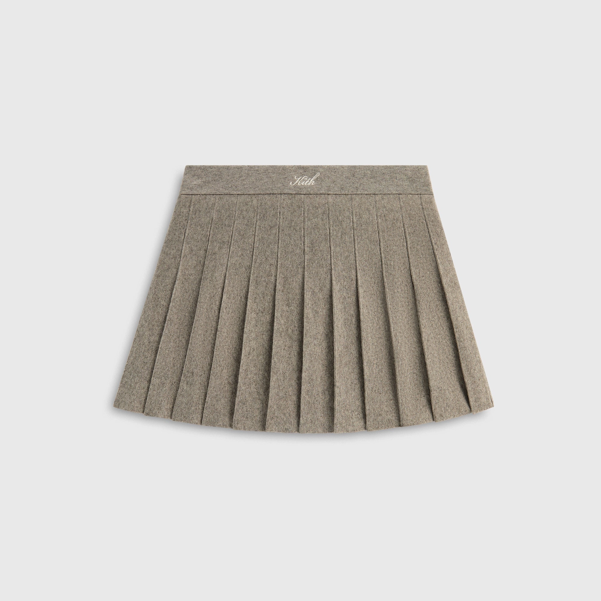 Kith Women Hana Pleated Sweater Skort - Graphite Outfit Focus