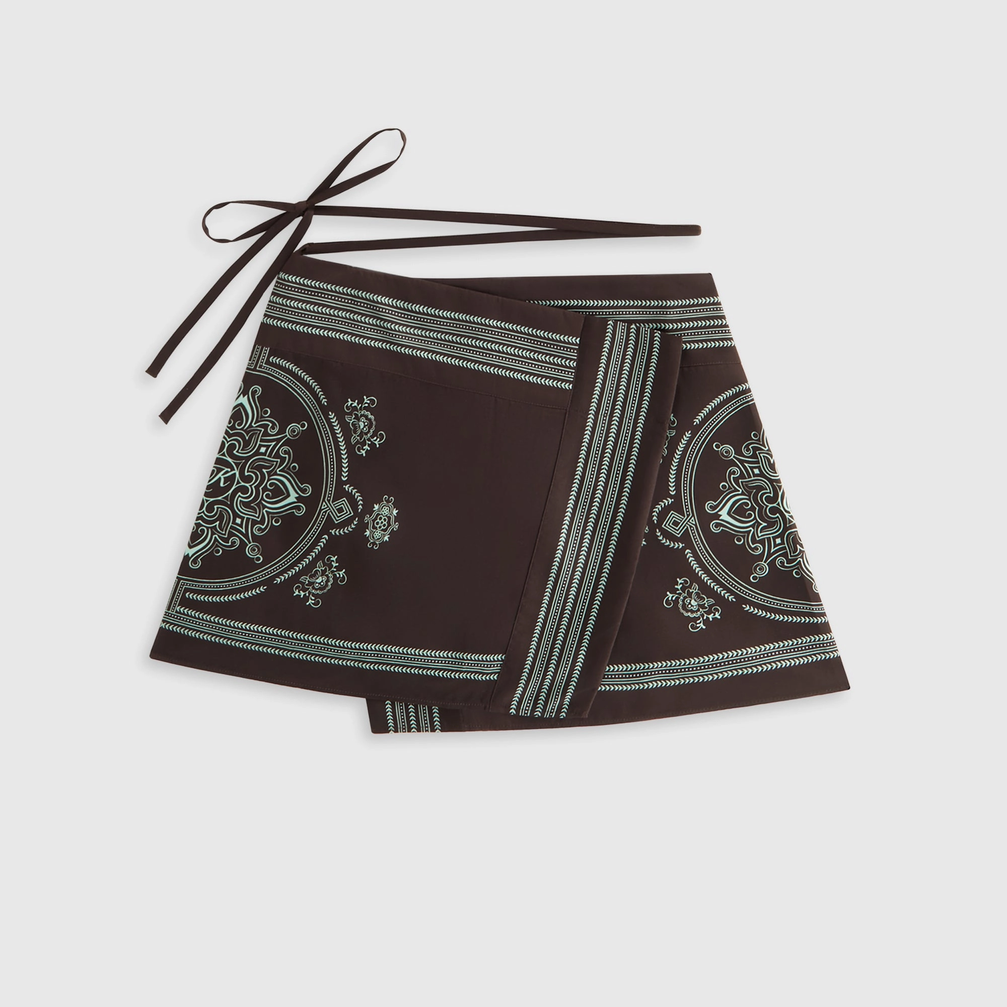 Kith Women Mako Medallion Wrap Skirt - Incognito Cuffed hem Moisture wicking
