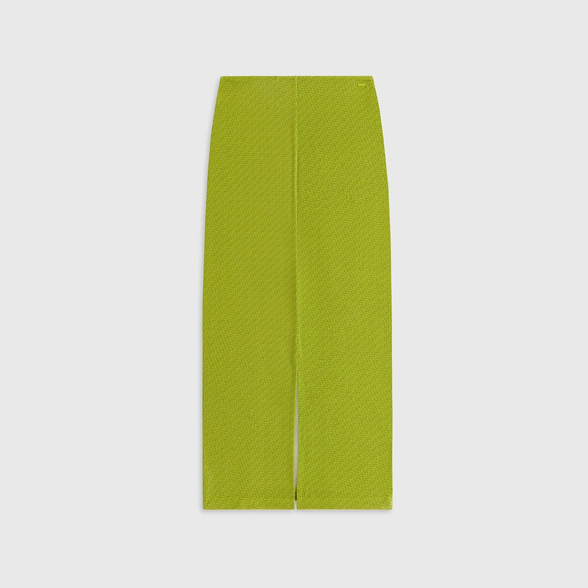 Kith Women Mila Micro Monogram Maxi Skirt - Pistachio Neutrals Only No Ride Up