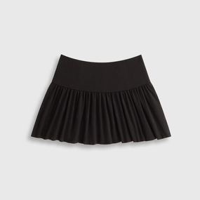 Minimalist Style Kith Women Riko Script Faille Mini Skirt - Black